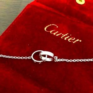 Cartier 18K White Gold Baby Love Bracelet